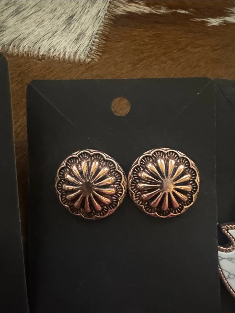 Arrowhead Drop Earrings with Copper Accents - Women Western Jewelry LOT of 3
